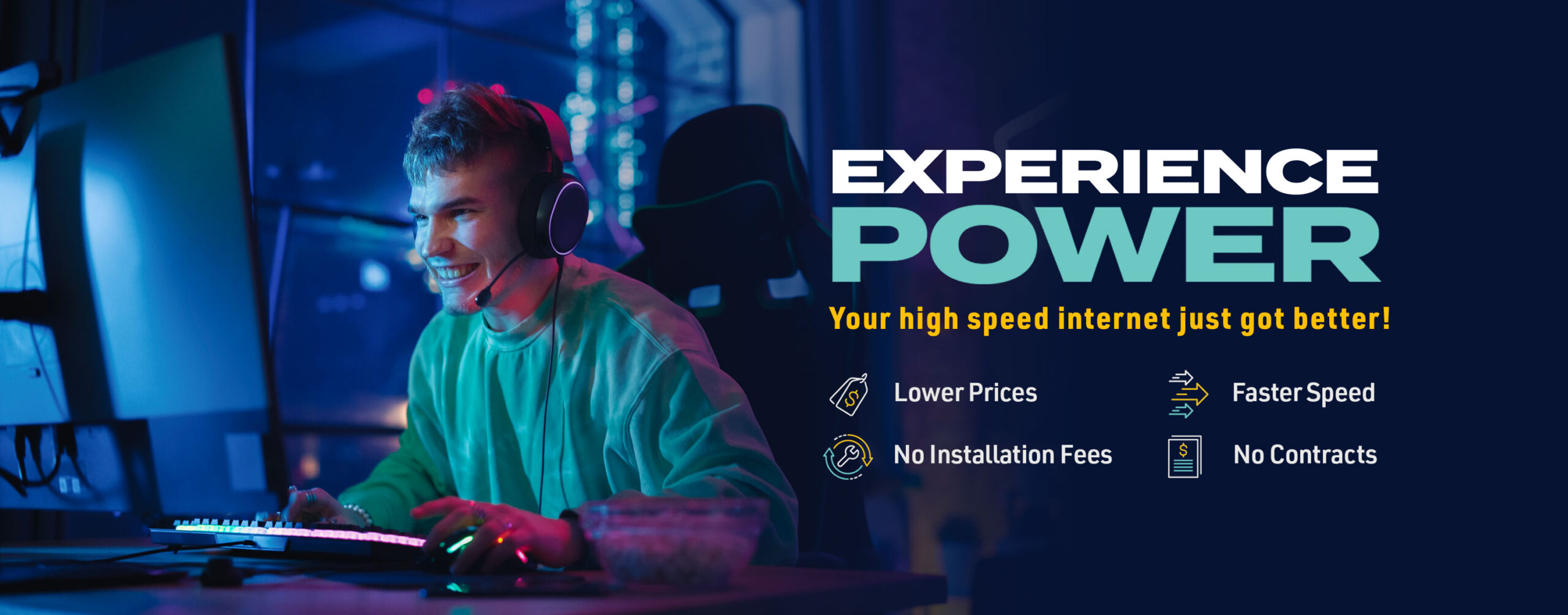 Experience Power - Your highspeed internet just got better with HCTC