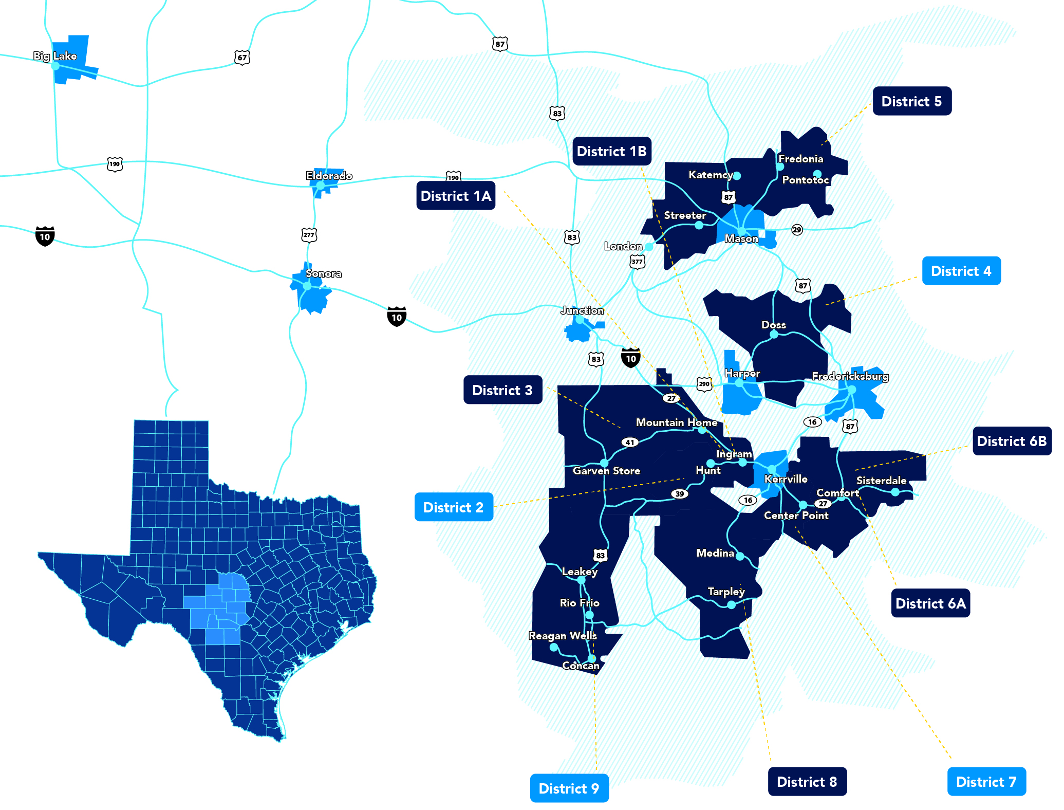 HCTC Service Are map