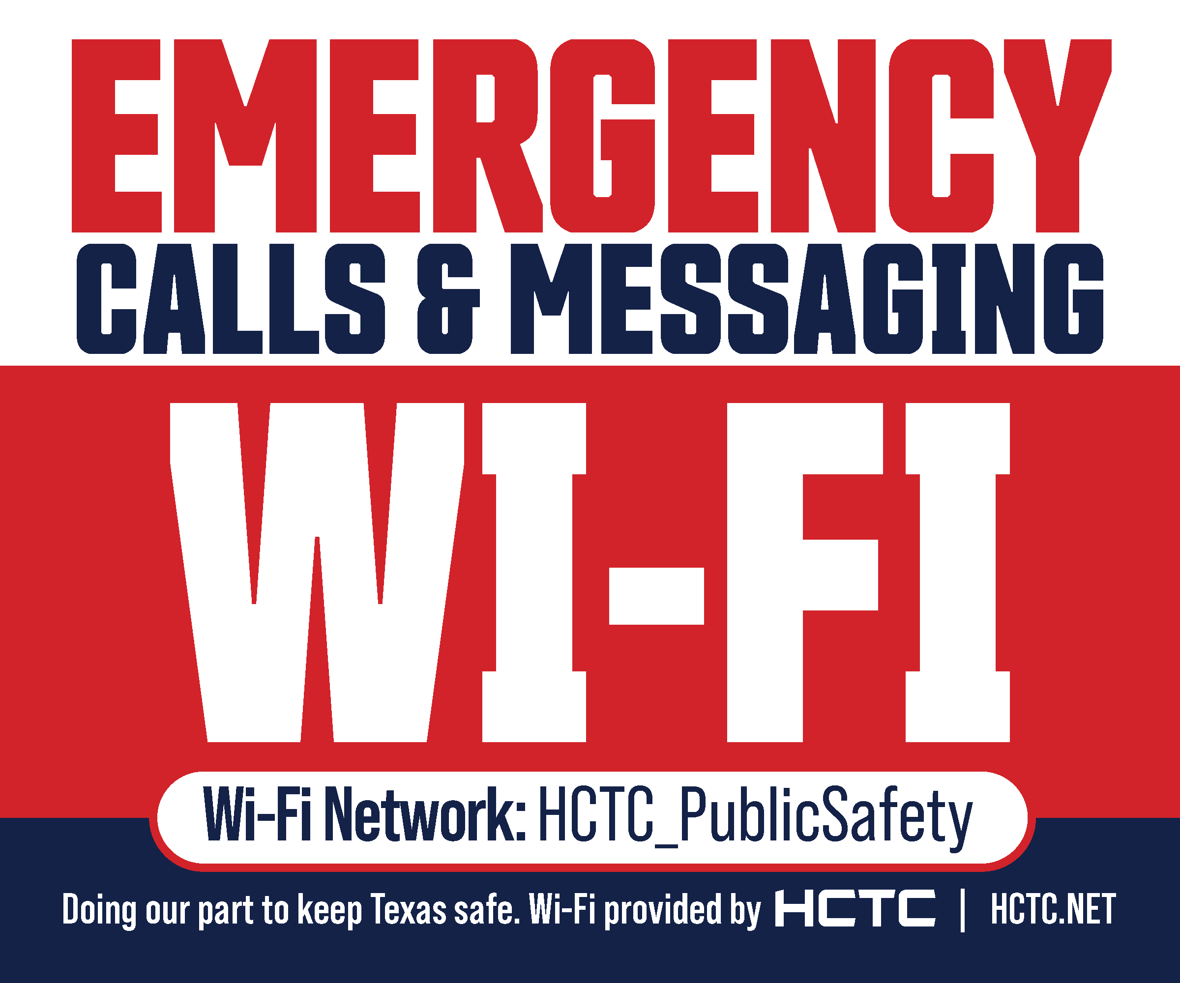 Free Emergency Wi-Fi available